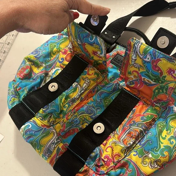 RALPH LAUREN PAISLEY NYLON HANDBAG - Picture 4 of 6